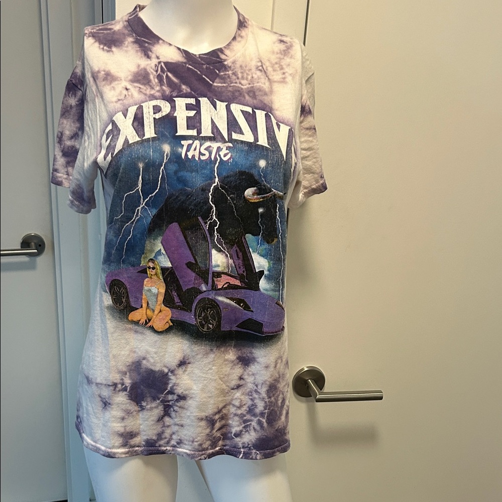 Fashion Nova Purple Tie-Dye Kids T-Shirt